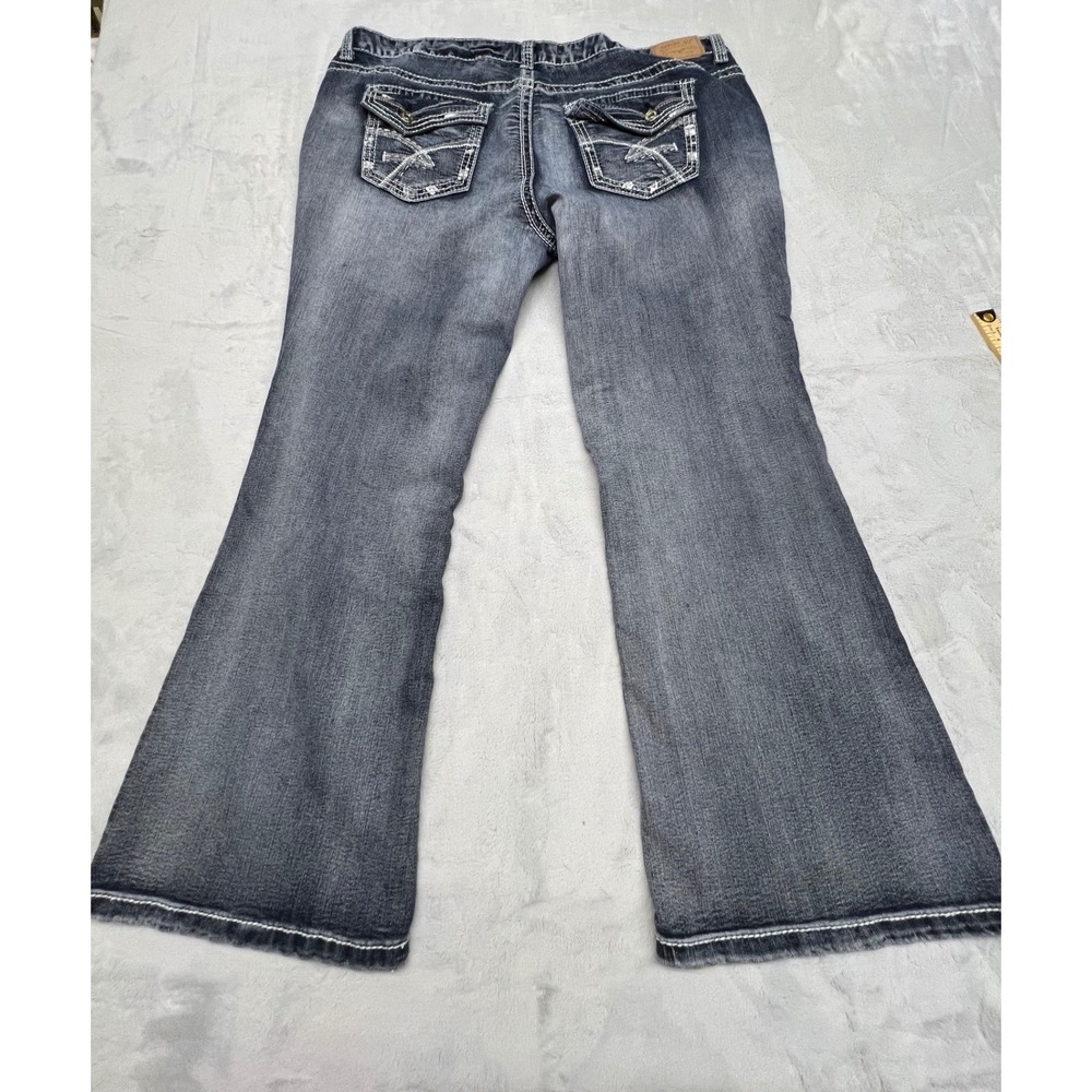 Amethyst Series 31 Women's Flare Jeans 22 Blue Denim Contrast Stitch Western - Picture 10 of 12